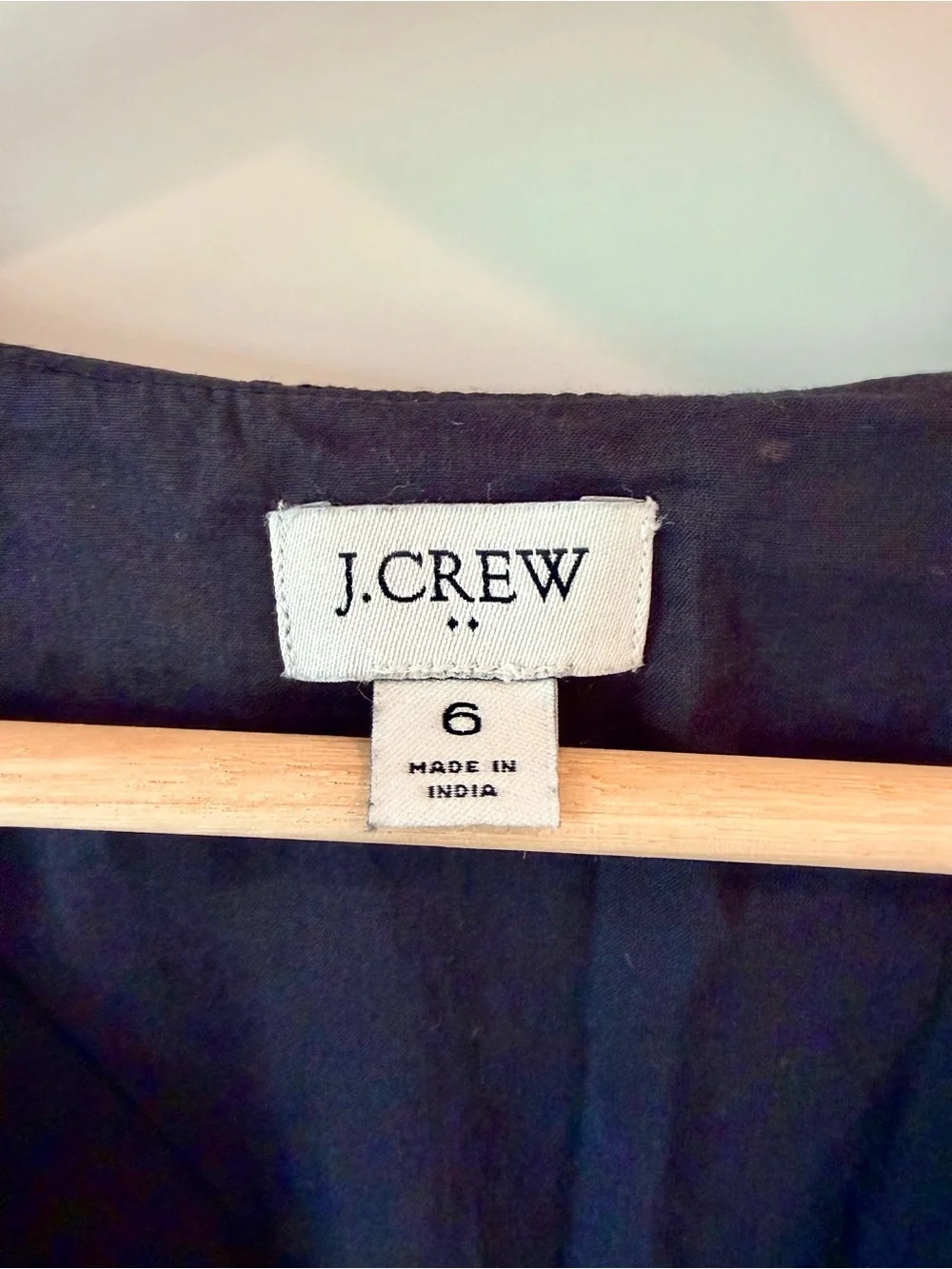 J. Crew Black Eyelet Midi Dress 100% Cotton Ruffle Sleeve Tiered Dress w/Pockets